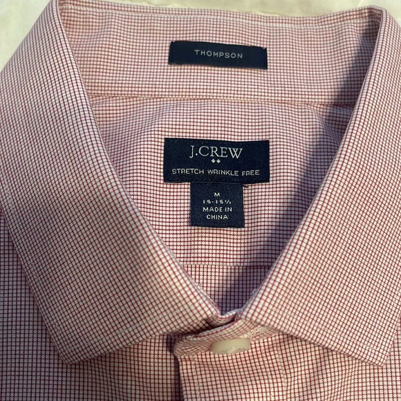 J Crew light red Button Up - Picture 3 of 3